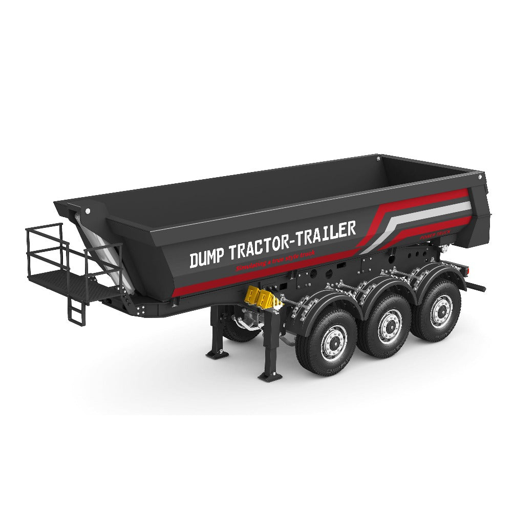 Kabolite K770S-102 1/14 Tamiya 3 Axle Metal Rc Tractor Electric Lifting Dump