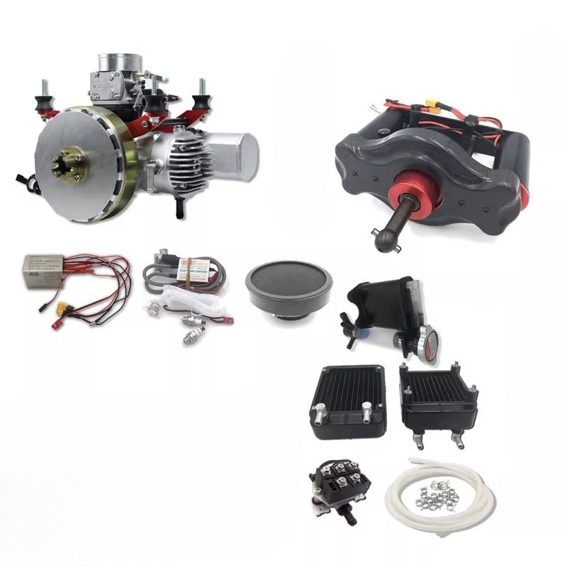 DLE128HD Drone Engine Water-cooled Engine Oil-to-electric Kit