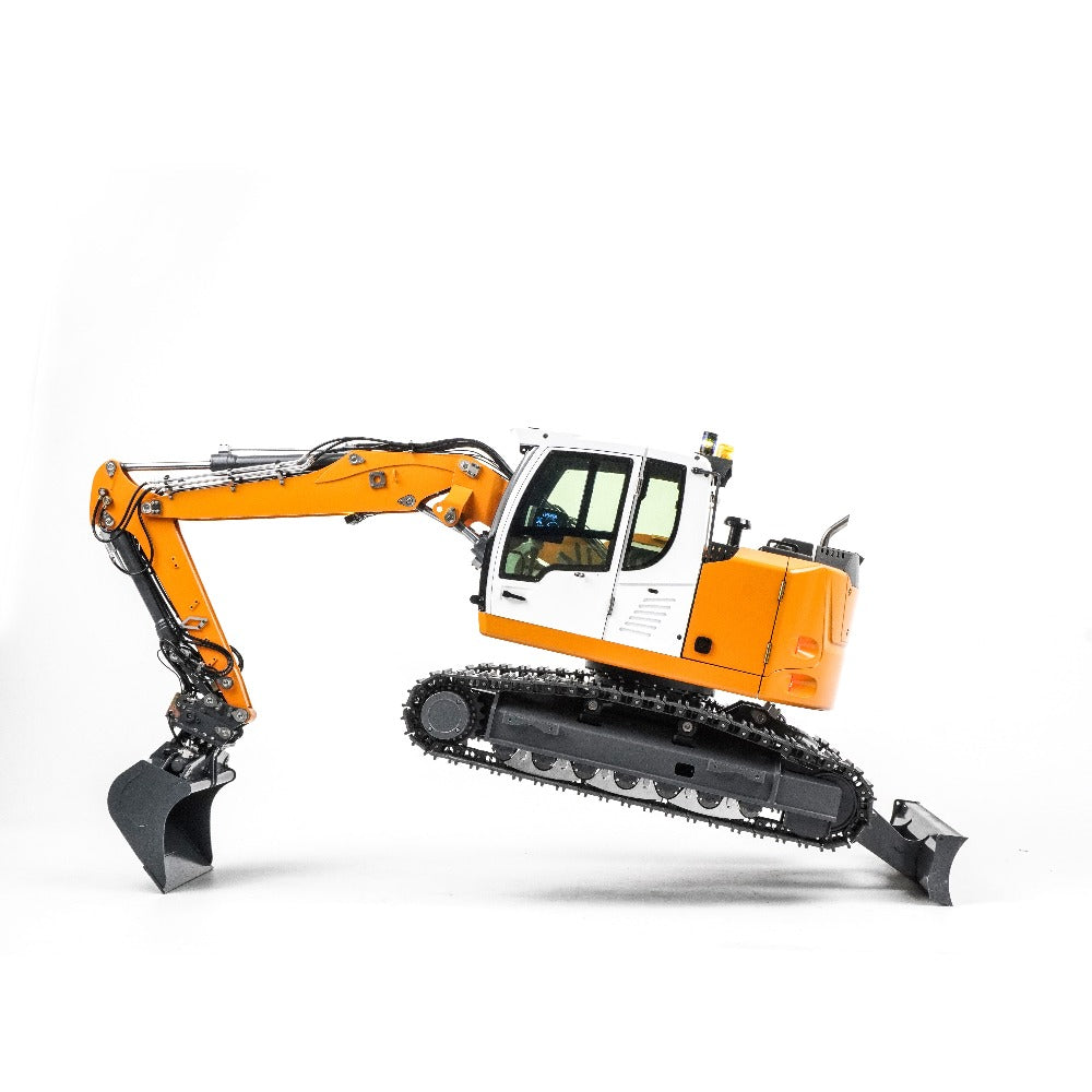 CUT 1/14 914/920 RC Excavator Metal Hydraulic Adjustable Angle Wide Bucket