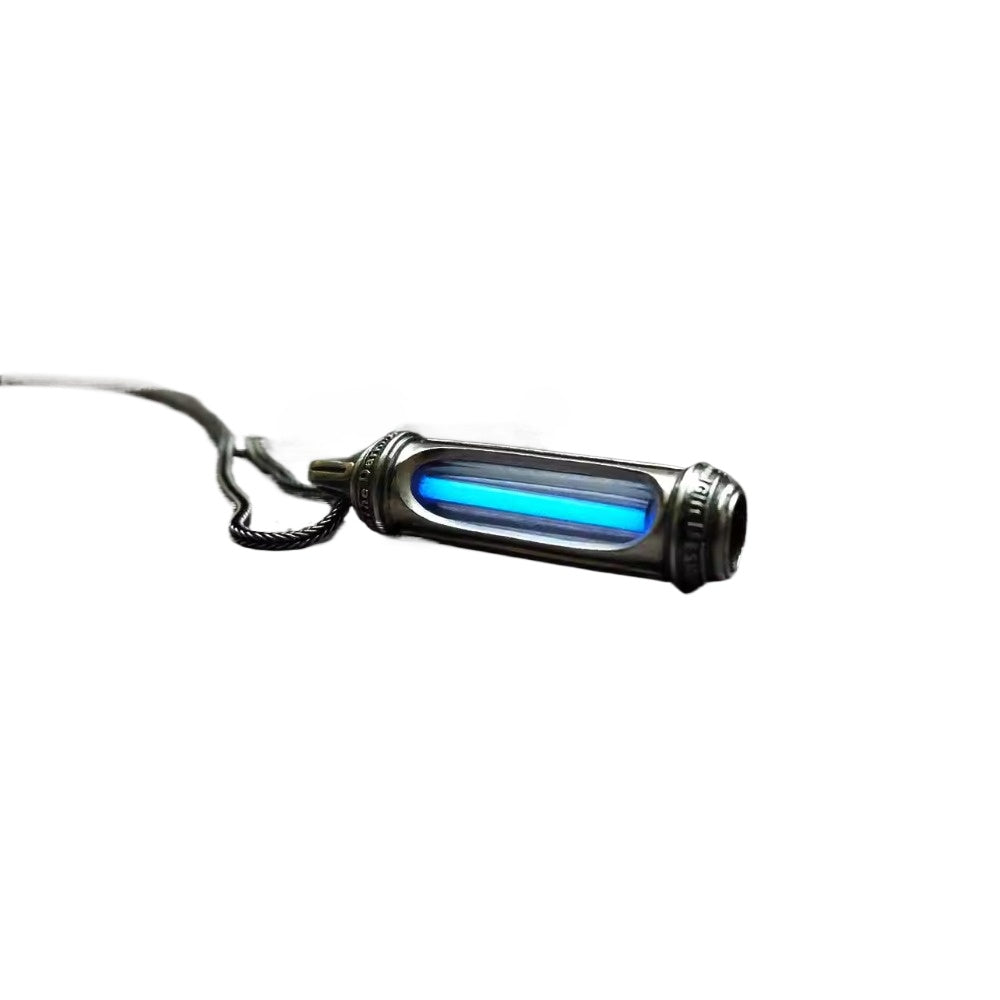 Tritium Self-luminous 25 Years Sterling Silver Handmade Necklace