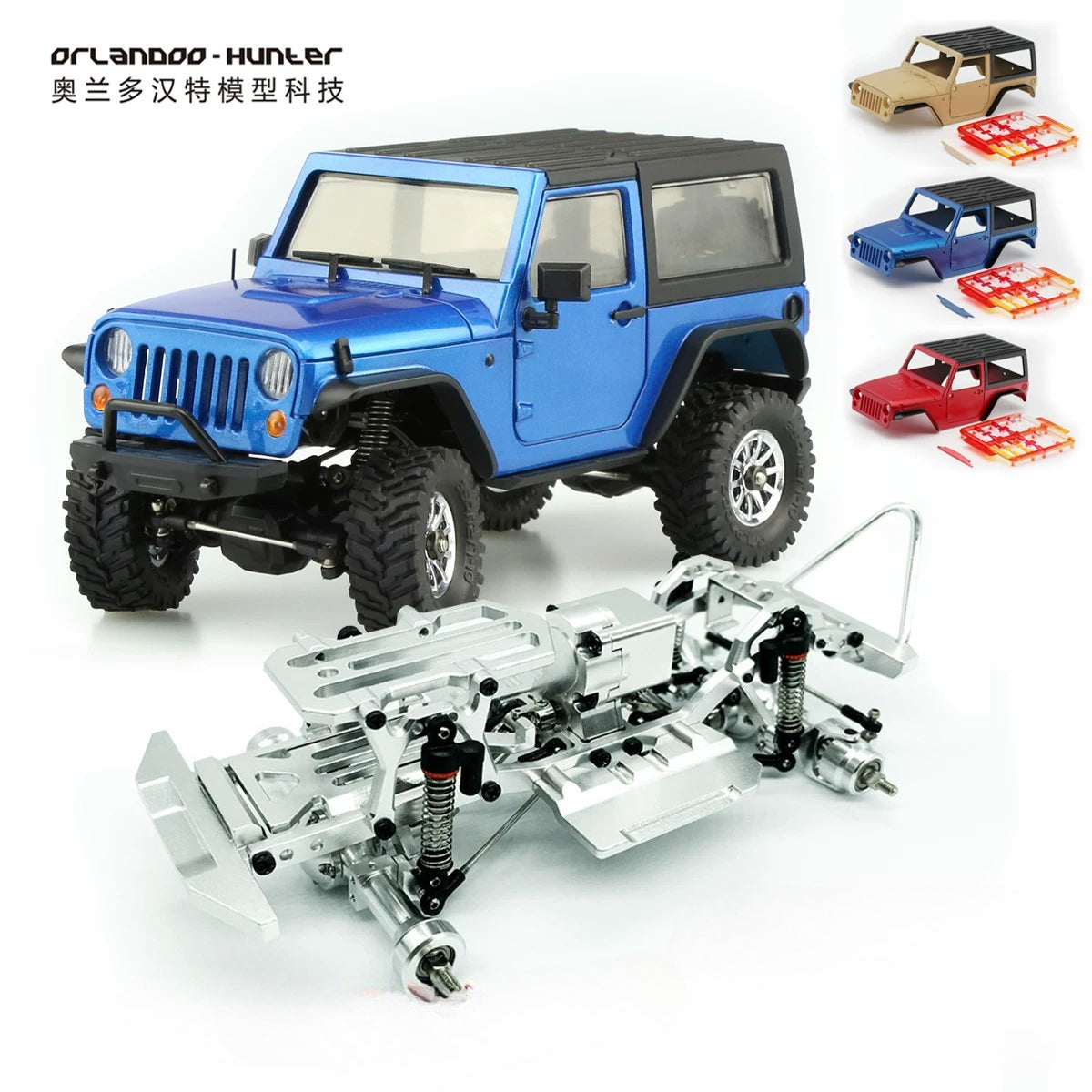 Orlandoo Hunter A01 1/35 FULL OP Brushless RC Climbing Wrangler Crawler CAR RTR