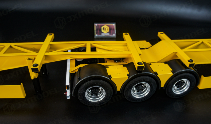 JXMODEL Double Semi-trailer for 1/14 Tamiya Rc Trailer Scania 770S MAN Actros 3363 Volvo