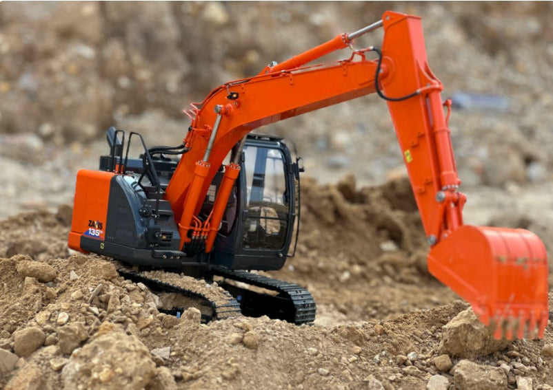 SFROG 1/14 ZAXIS ZX135US LITE Basic RC Hydraulic Metal Excavator WITH SOUND LIGHT RTR