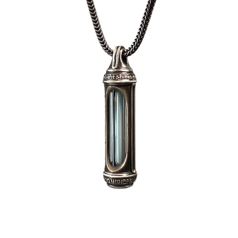 Tritium Self-luminous 25 Years Sterling Silver Handmade Necklace