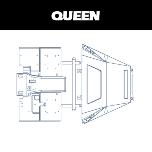Capo QUEEN 1/8 Rc Car CD1582X Hood Center Console Seat Fan Plastic Parts