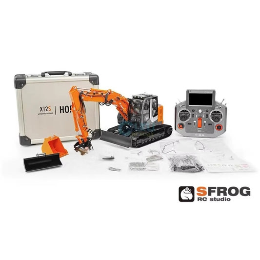 SFrog Hitachi 135 1/14 All Metal Desktop Hydraulic Excavator RTR