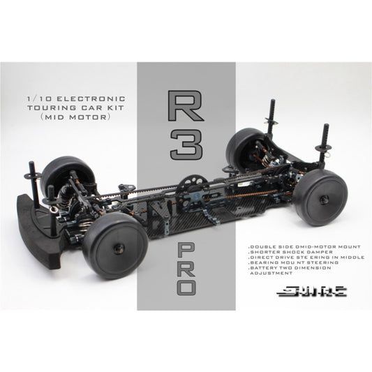 SNRC 1/10 Rc Car R3-G R3-CR3-PRO Center 4WD Belt Carbon Fiber Frame Kit