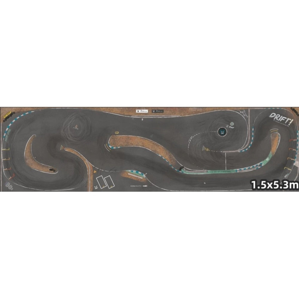 1/24 RC DRIFT CAR Large Size Pvc Composite Track Map 1.5x5.3M
