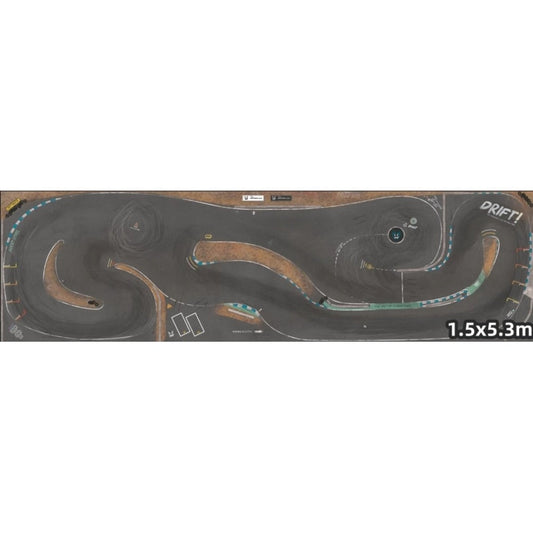 1/24 RC DRIFT CAR Large Size Pvc Composite Track Map 1.5x5.3M