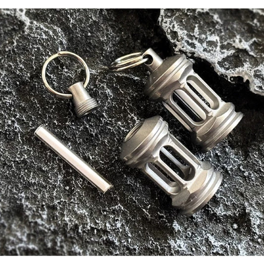 Titanium Alloy Tritium Lamp Keychain Housing 3x22.5mm