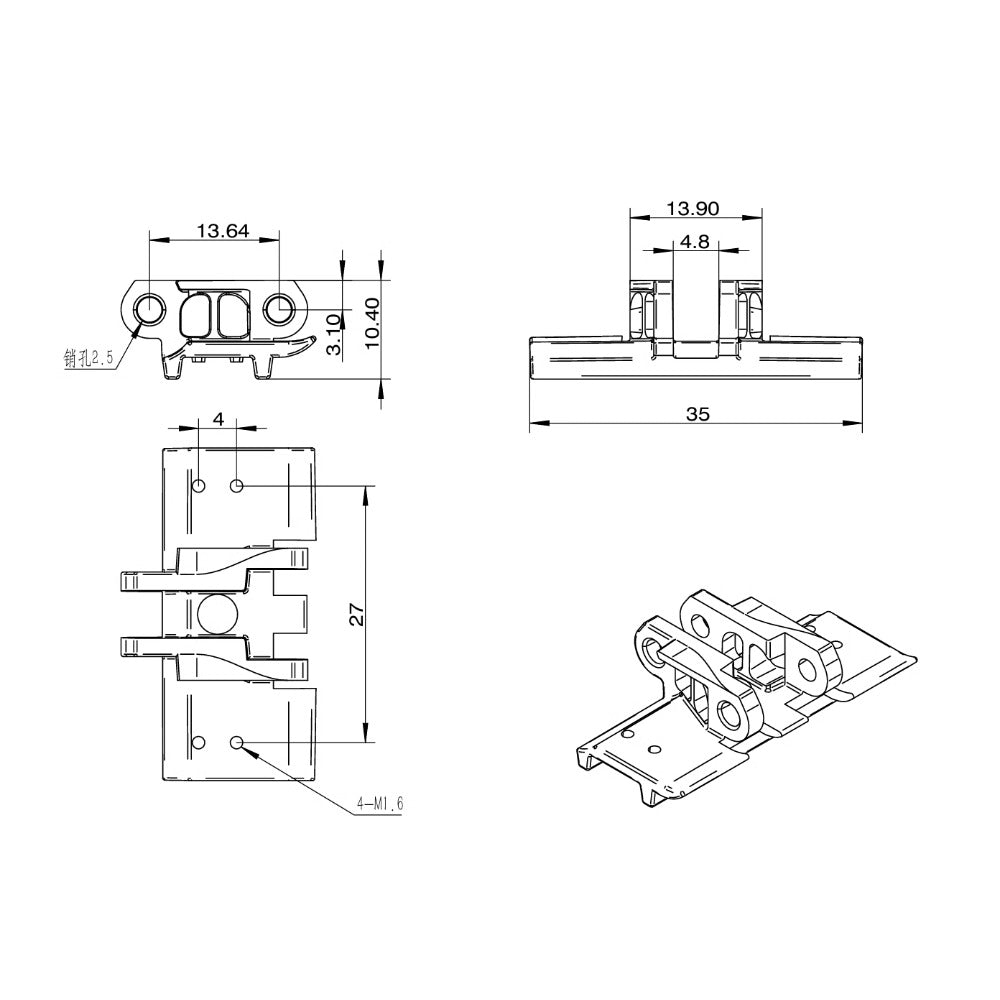 CUT 914 RC EXCAVATOR CUT-LD-04 alloy track 35MM wide