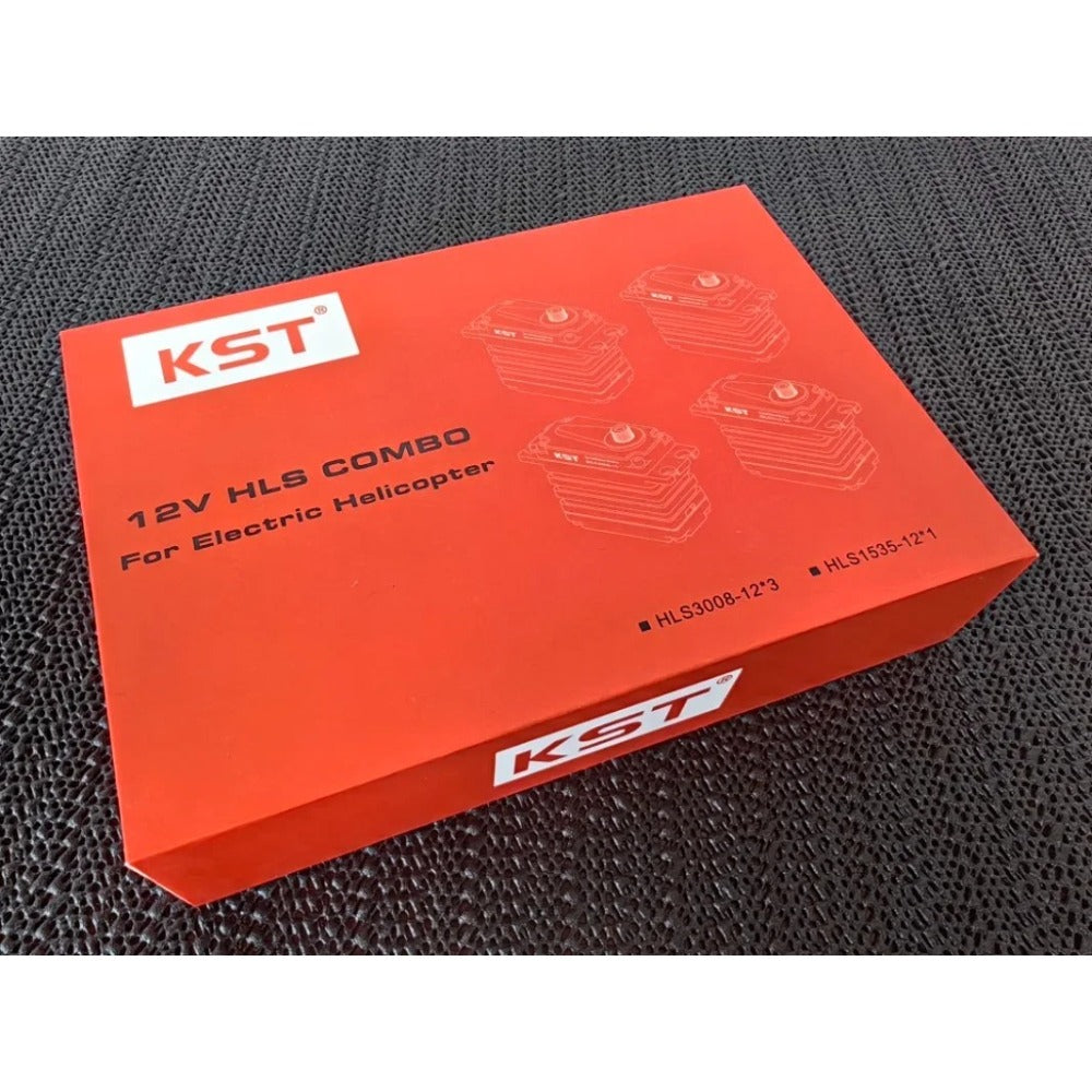 KST 12V HLS COMBO HLS3008 HLS1535 Helicopter Standard Servo Kit