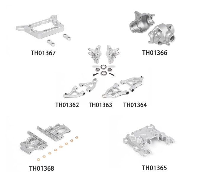 Metal Arms Set TH01362/TH01363/TH01364  for Traction Hobby KM 1/8 Tank 300 Rc Car