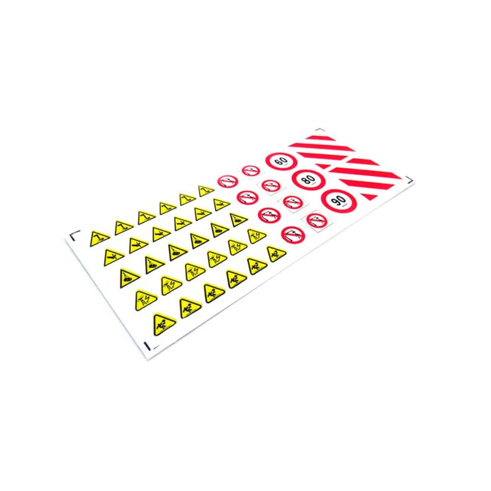 kaya 1/14 Rc Hydraulic Excavator Model Warning UV Sticker 128x54mm D422