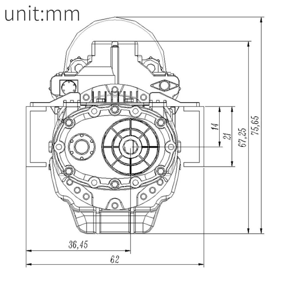 JDMODEL JDM-100 CVT Metal Automatic Stepless Gearbox for 1/14 Tamiya Rc Truck