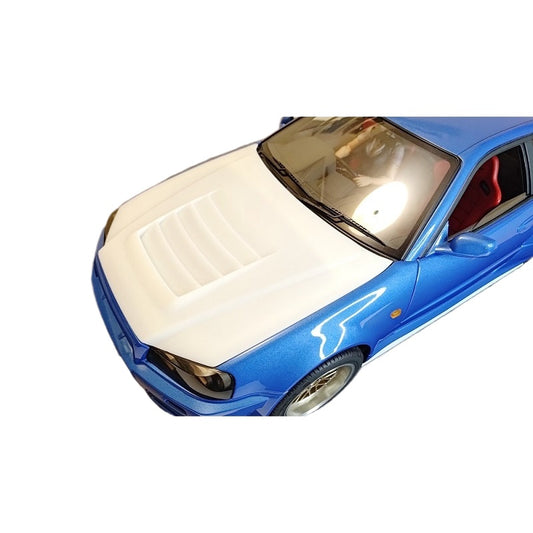 CAPO CD15829 GTR R34 Rc Car 3d Printing Plastic Hood Side Skirt Back Surround Op Parts
