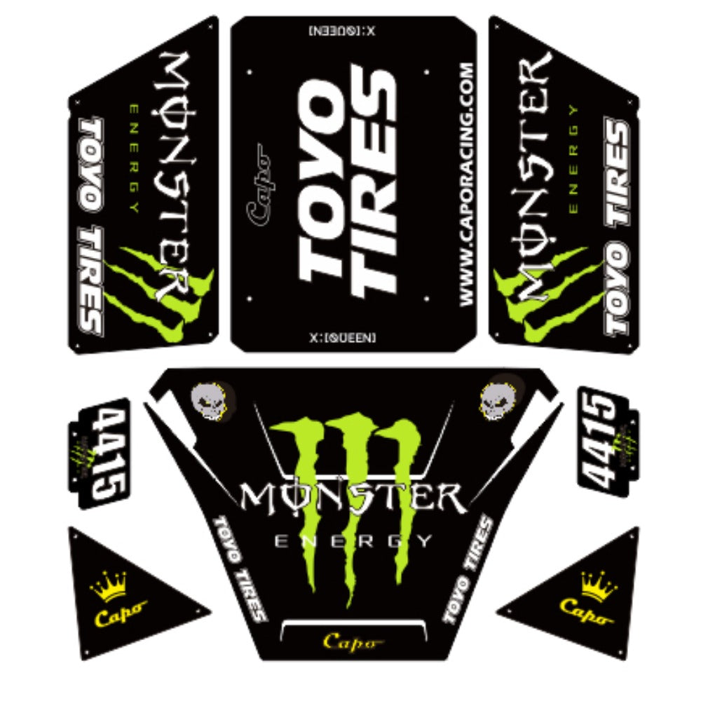 CAPO QUEEN CD1582X 1/8  Remote Control Climbing Car Body Sticker