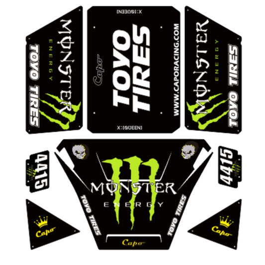 CAPO QUEEN CD1582X 1/8  Remote Control Climbing Car Body Sticker