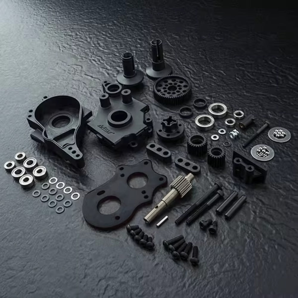 MST RMX/RRX Spur Rear Gearbox Motor Block Ball Differential Drive Kit 210651BK/R
