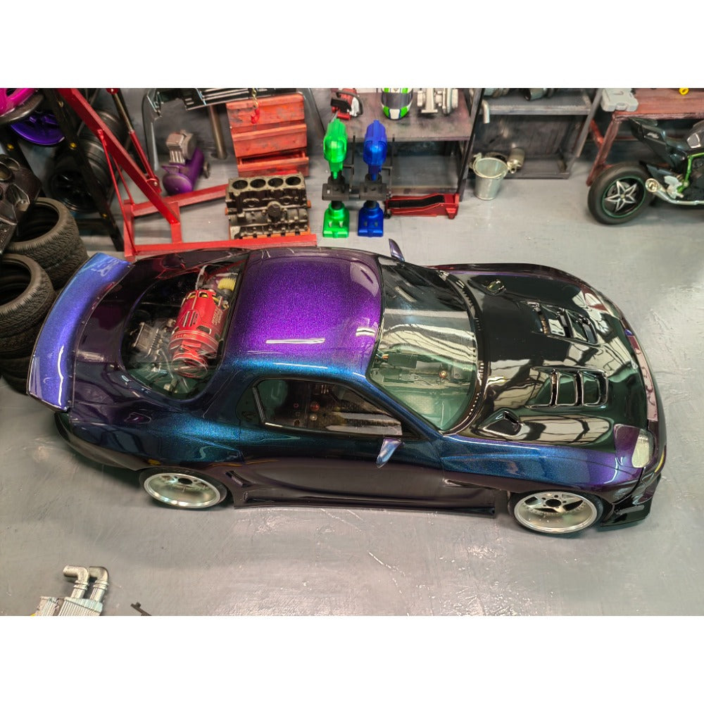 88Drift Rx7 FD3S Pandem 1/10 C Drift Car Transparent Shell Wheelbase 258mm