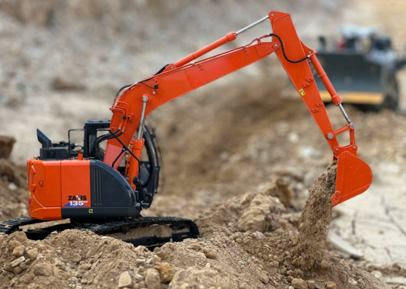 SFROG 1/14 ZAXIS ZX135US LITE Basic RC Hydraulic Metal Excavator WITH SOUND LIGHT RTR