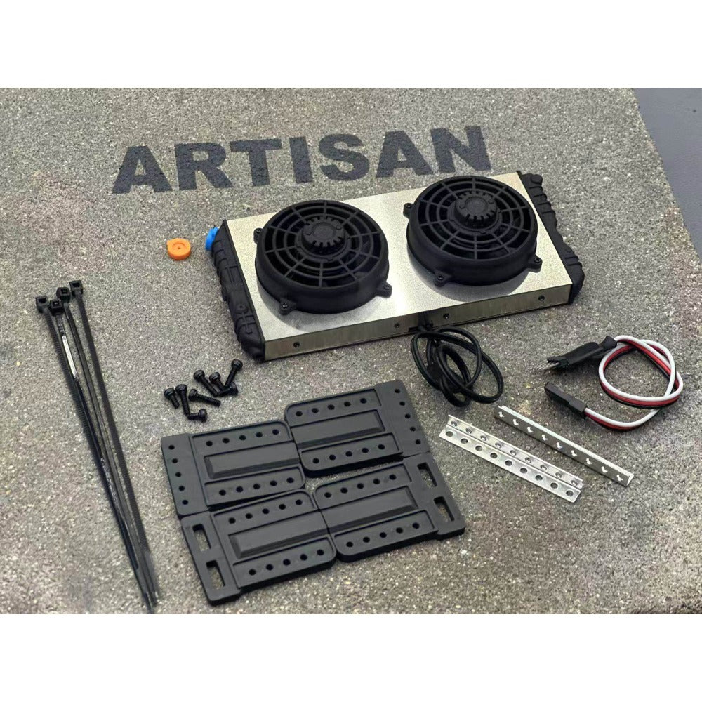 1/7 Rc Climbing Pipe Frame Car Cooling Fan Decoration