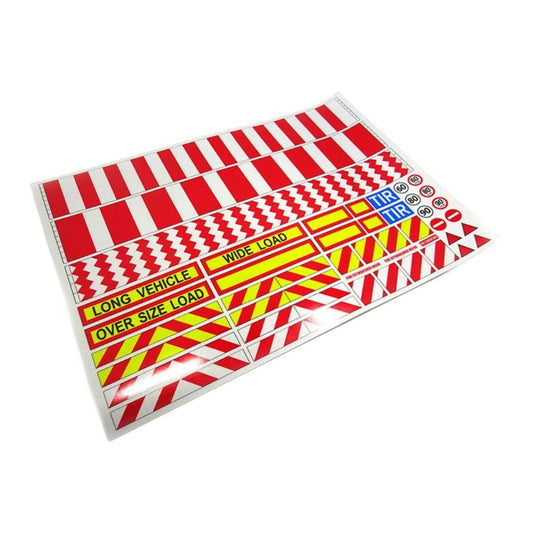 1/14 Tamiya Lesu Hercules Rc Tractor Warning Strip Reflective Sticker D1305