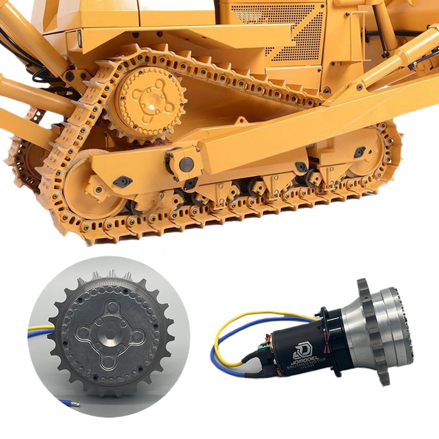 JDMODEL 1/14 D9T D10T DXR2 RC Hydraulic Bulldozer Travel Wheel