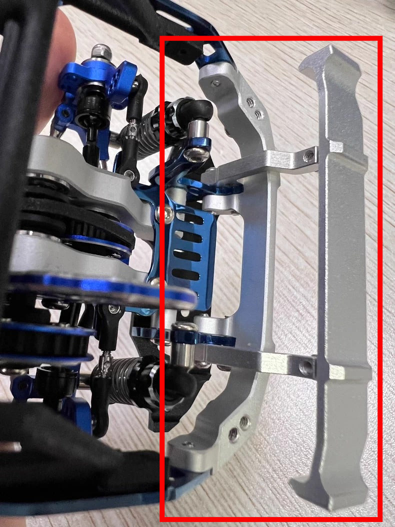 Ma racing 1/24 Dma Rwd Rc Drift Car Op Cnc Aluminum Alloy Eyebrow Rear Fin Spoiler Titanium Alloy Roll Frame