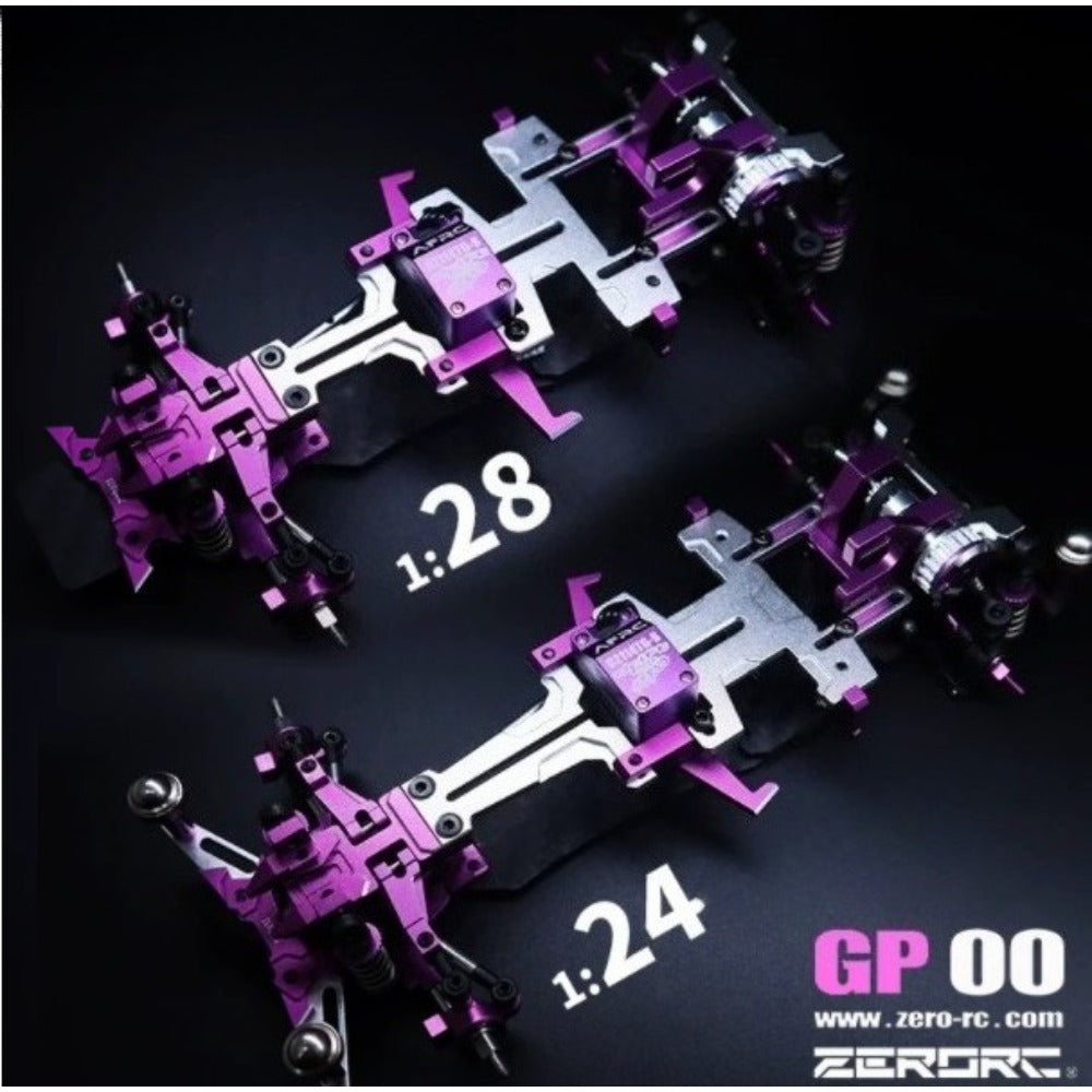 ZERORC GP00 RWD 1/24 1/28 RC DRIFT CAR METAL FRAME KIT