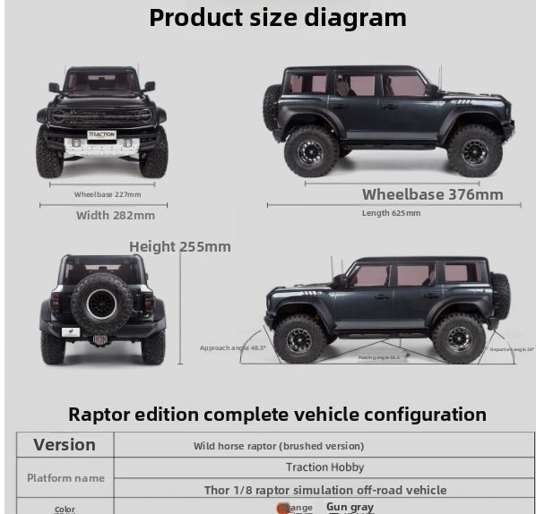 TRACTION HOBBY KM 1/8 BRONCO BRUSHLESS Remote Control Car RTR