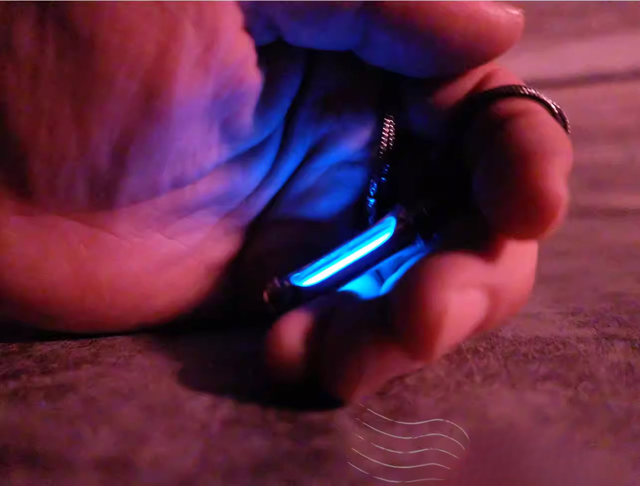Tritium Self-luminous 25 Years Sterling Silver Handmade Necklace