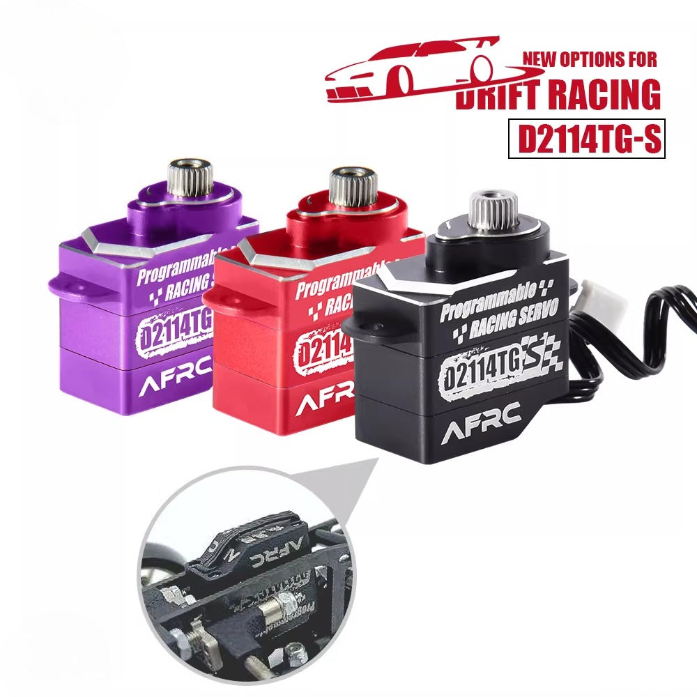 AFRC-D2114TG-S Miniature All-Metal Programmable Servo for 1/24 MINI Z Rc Drift Car