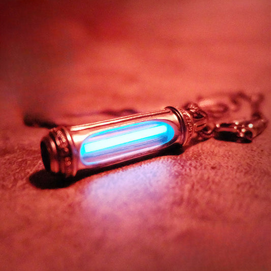 Tritium Self-luminous 25 Years Sterling Silver Handmade Necklace