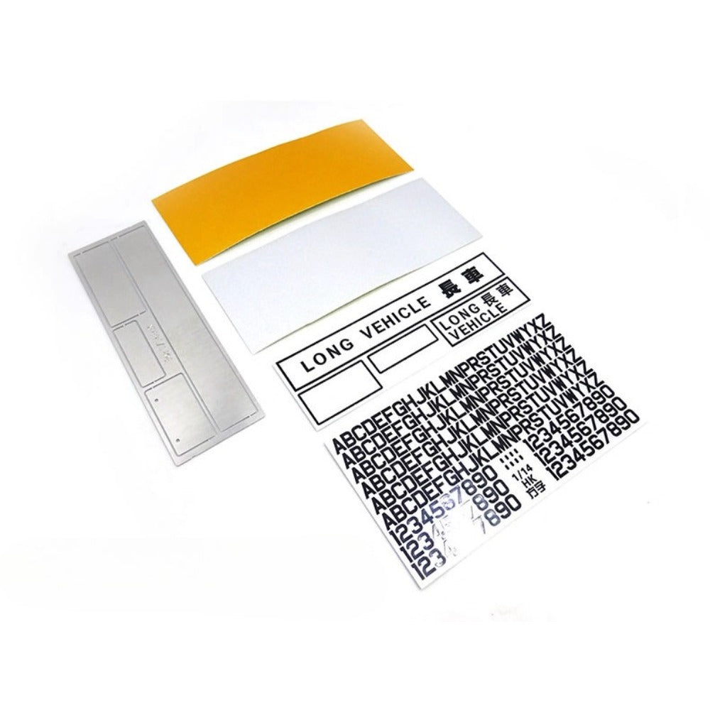 Kaya 1/14 TAMIYA RC TRACTOR TOY DIY Car License Plate Model 336