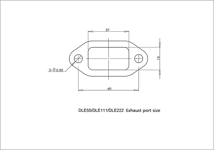 DLE 55 DLE55 Gas Engine for RC Airplane Model Fixed Wing