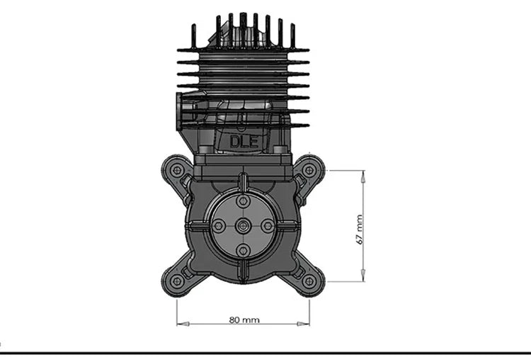 DLE 55 DLE55 Gas Engine for RC Airplane Model Fixed Wing