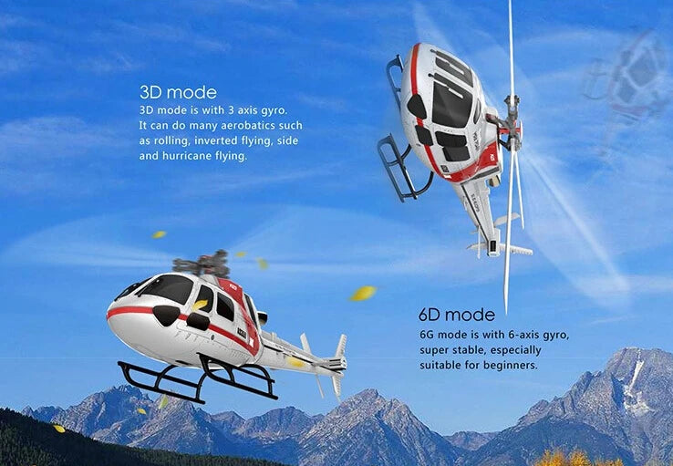 WLtoys XK K123 6CH Brushless AS350 Scale 3D6G System RC Helicopter RTF