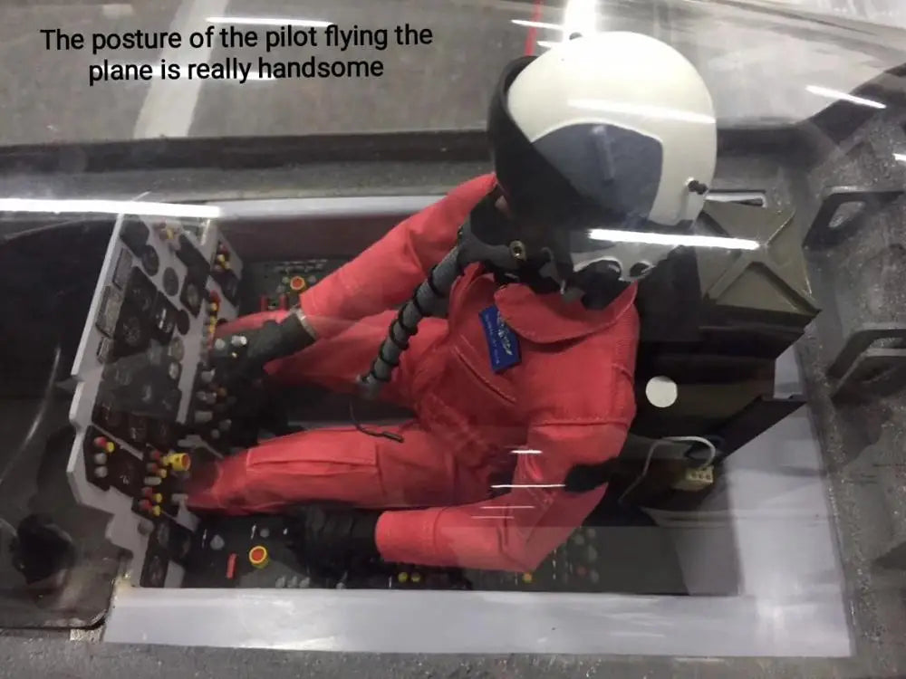 1/6 Fullbody Jet Pilots with Helmet for RC Airplane Pilot Figure Model