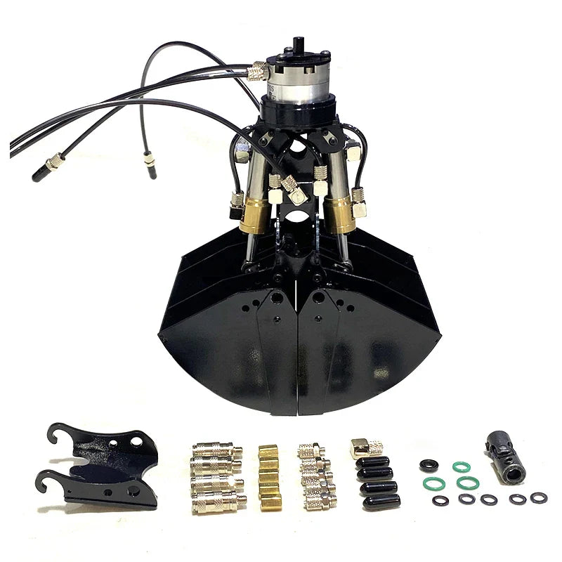 Hydraulic Claw Bucket Hydraulic Clamp for 1/14 RC Hydraulic Excavator Kabolite K970