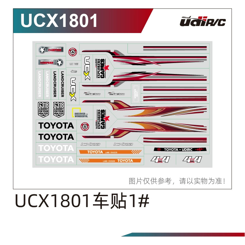 UDIRC UCX1801 1/18 LC79 Rc Car Original Parts