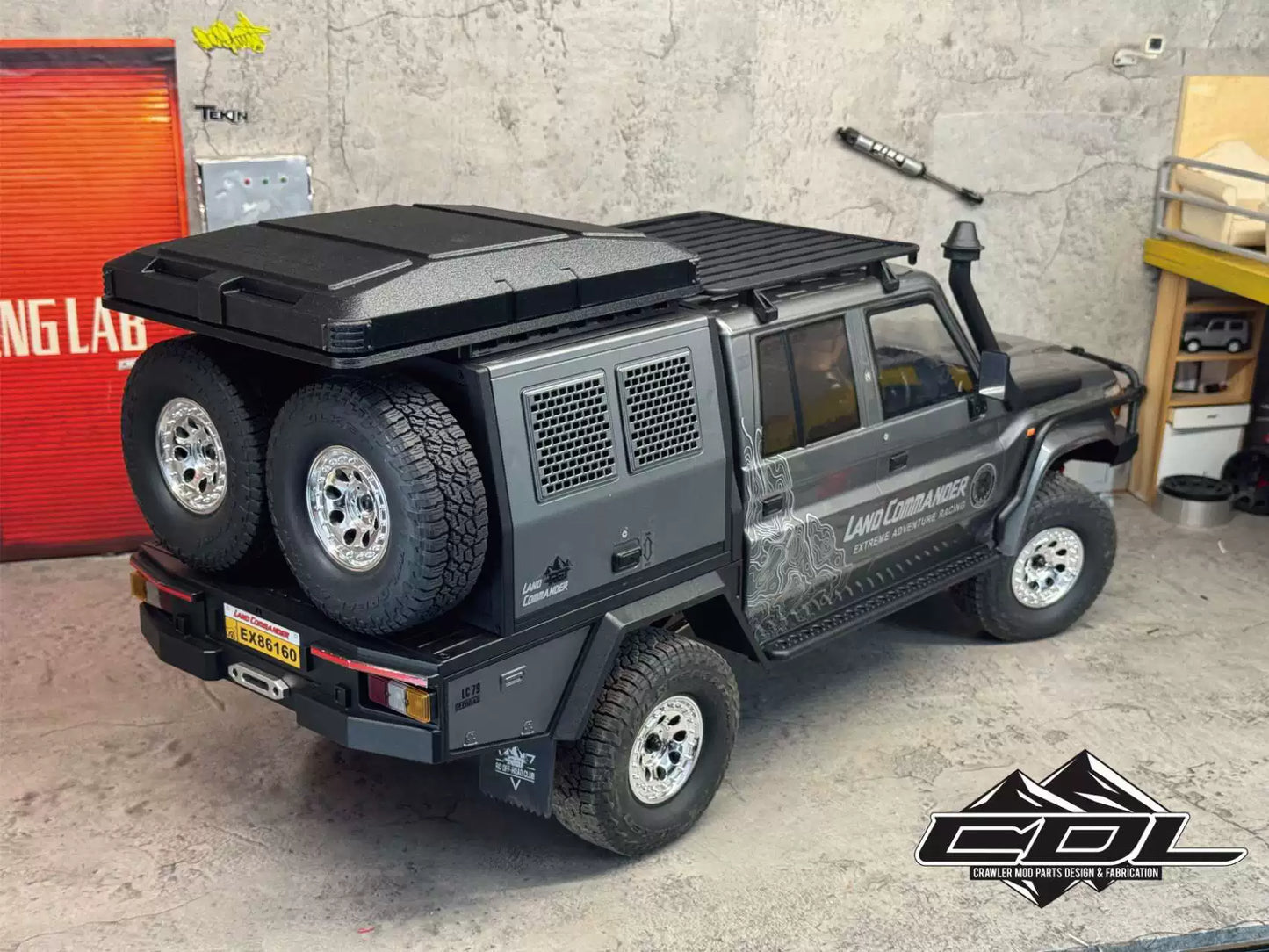 RGT Lc79 1/10 RC CAR Magnetic Roof Tent Model