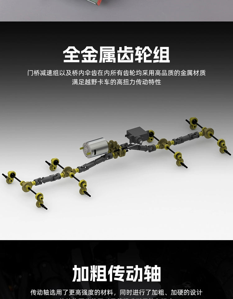 Hobby Plus 1/18 CR18P TERRANAUT 8x8 RC TRACTOR RTR