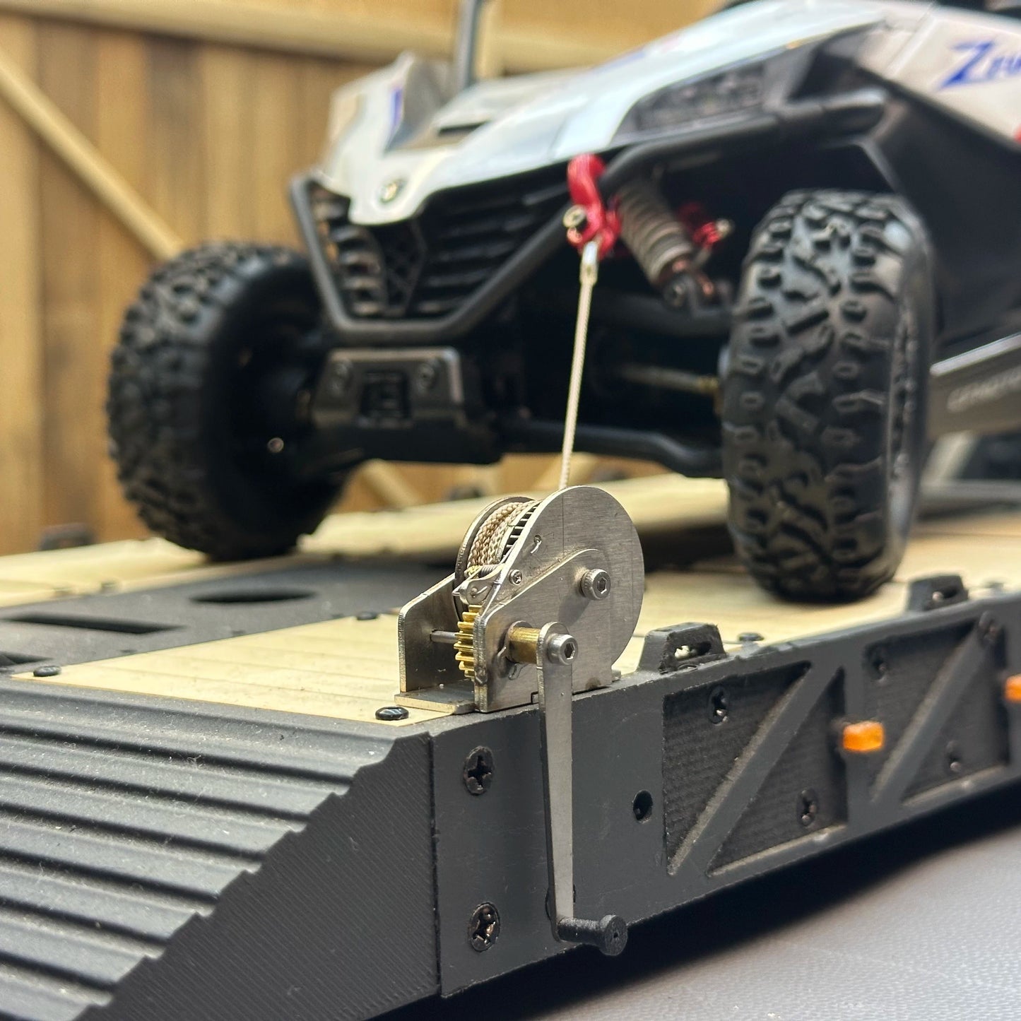 1/10 Miniature Hand Crank D Metal Ratchet Winch for Rc Car Toy