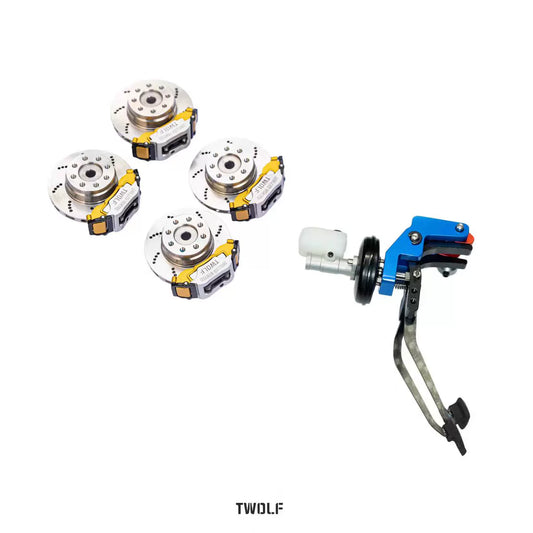 TWOLF M715 1/8 Rc Car Disc Brake Caliper Pedal Op Parts
