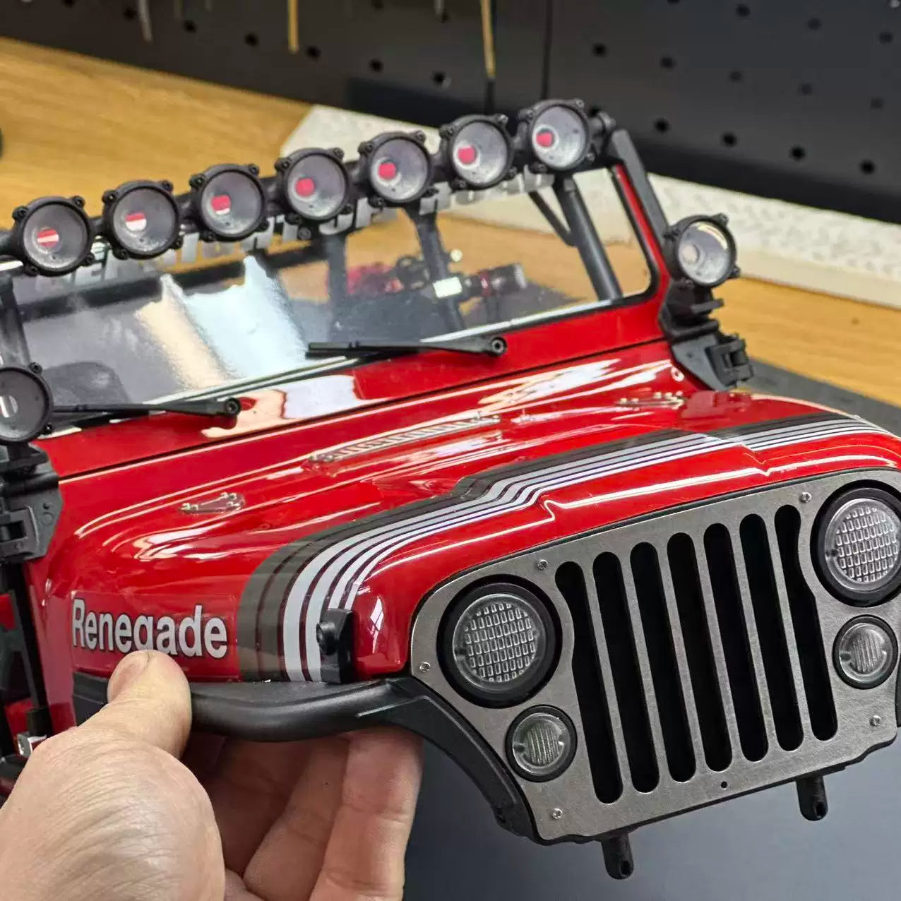 AXIALSCX10 CJ7 Rc Car Op Metal Front Face