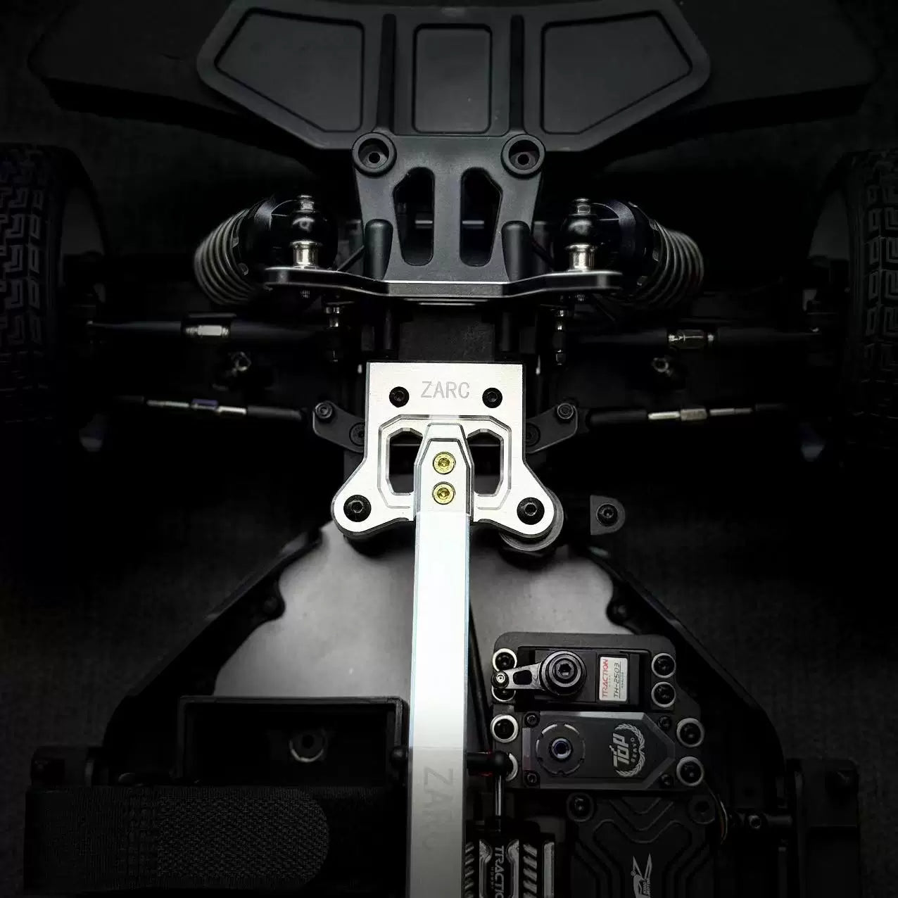 TRACTION HOBBY KING MOTOR KM 1/7 C3 934 Rc Rally Car Rear and Middle Support Base Reinforcement Kit