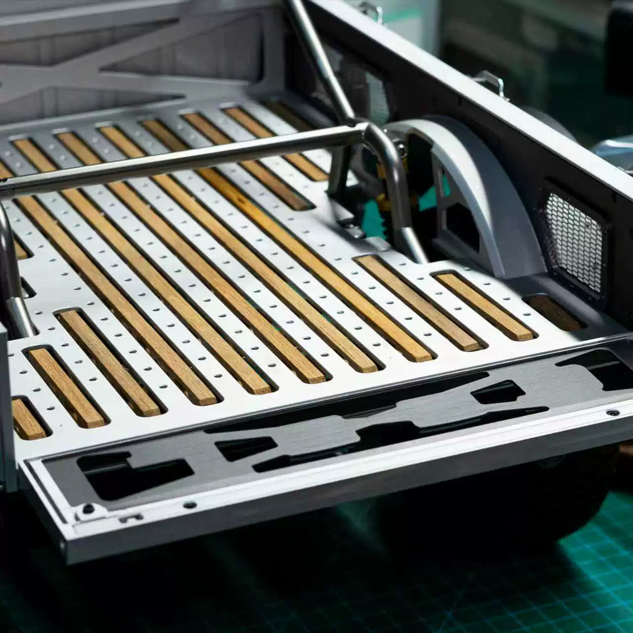 TWOLF M715 1/8 Rc Car Rear Bucket Hollow Wood Trim Limited Edition