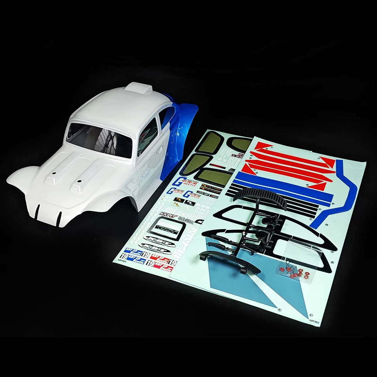KKPIT-1/8 PC1.5 G-beetle 360MM car shell KBT/KPM-71013