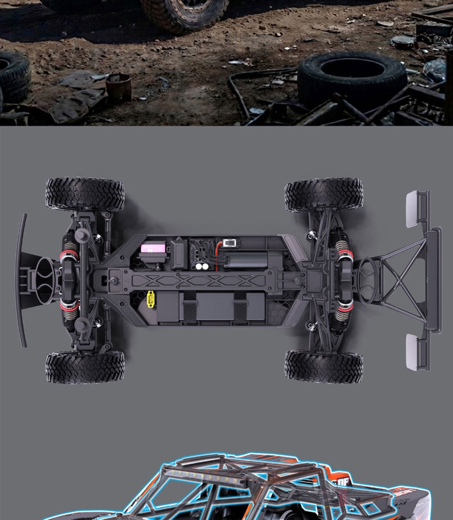 YIKONG YK 8081 DF8 1/8 4WD Brushless 4wd Rc Car RTR